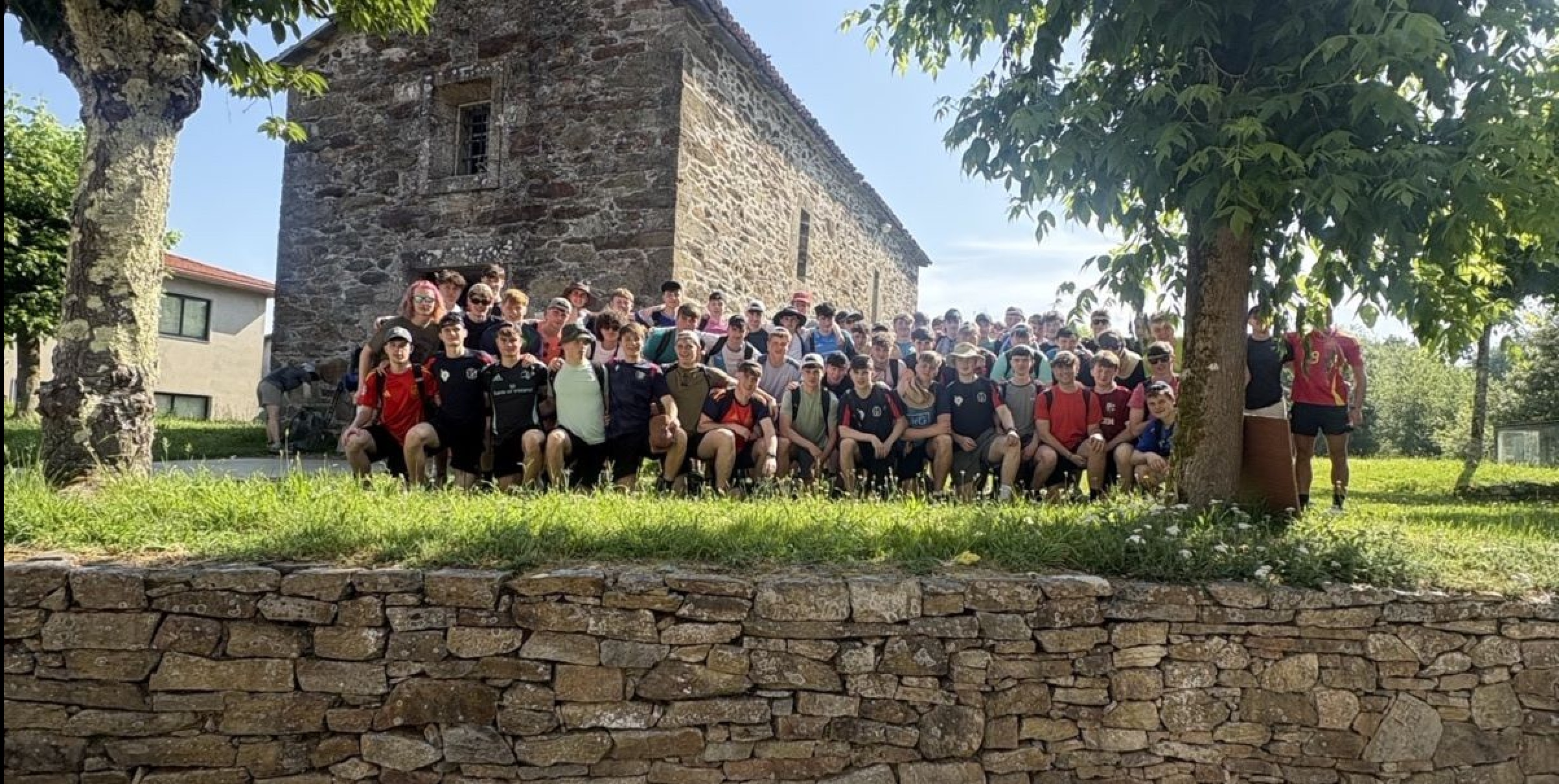 Irische Studenten auf dem Jakobsweg