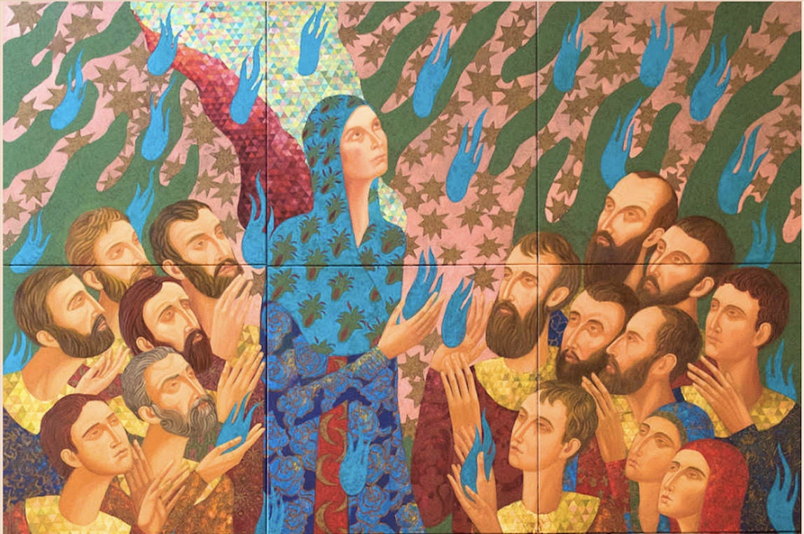 Mary at Pentecost: a New Painting for Notre Dame de France